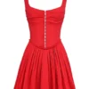 Abito plissettato Cupid Scarlet