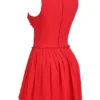 Abito plissettato Cupid Scarlet