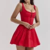 Abito plissettato Cupid Scarlet