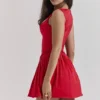 Abito plissettato Cupid Scarlet