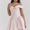Abito rosa con spalle scoperte Elida Ballerina