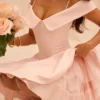Abito rosa con spalle scoperte Elida Ballerina