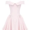 Abito rosa con spalle scoperte Elida Ballerina