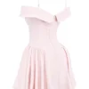 Abito rosa con spalle scoperte Elida Ballerina
