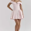 Abito rosa con spalle scoperte Elida Ballerina