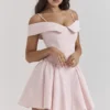 Abito rosa con spalle scoperte Elida Ballerina