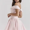 Abito rosa con spalle scoperte Elida Ballerina