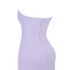 Abito scollato in crêpe Alyssa Orchid
