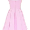 Abito senza spalline in twill Mar Cotton Candy