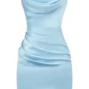 Abito senza spalline Odelle Ocean Blue
