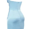 Abito senza spalline Odelle Ocean Blue