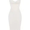 Abito sottoveste a corsetto Myrna color avorio