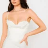 Abito sottoveste a corsetto Myrna color avorio