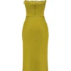 Abito sottoveste in raso chartreuse Salma