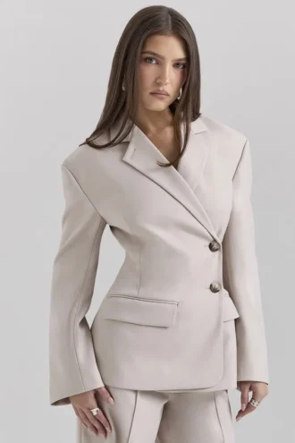 Blazer Hudson beige a clessidra