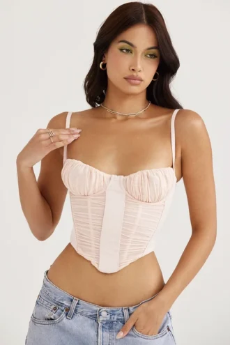 Corsetto arricciato Rochelle Peony