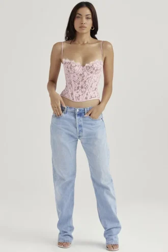 Corsetto con ferretti in pizzo Mila Rose