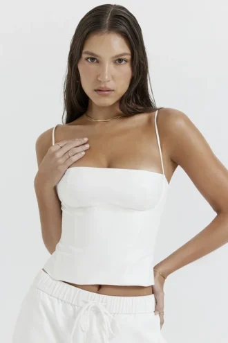 Corsetto strutturato Audette bianco