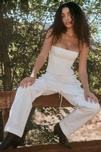 Corsetto strutturato Audette bianco