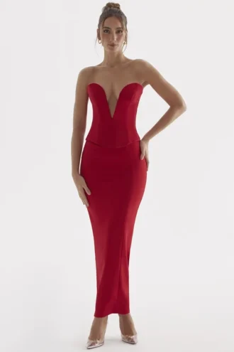 Gonna lunga Nayara Red Rose